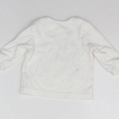 George Baby White   Basic T-Shirt Size 3-6 Months  - Pooh Bear