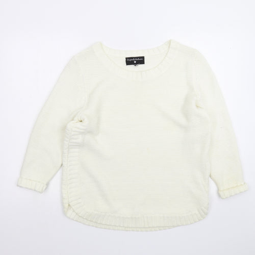 Preworn Womens White   Pullover Jumper Size XS