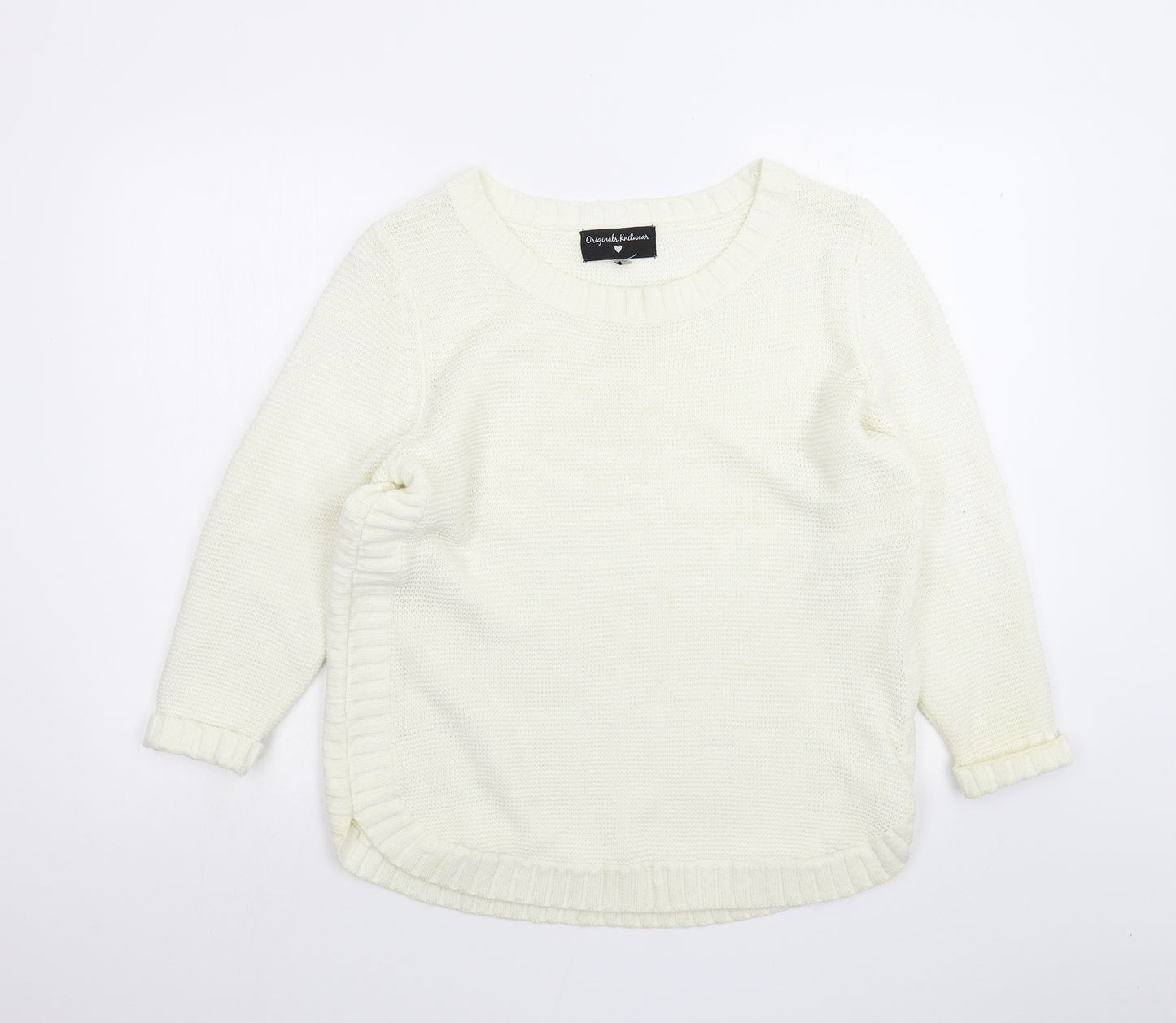Preworn Womens White   Pullover Jumper Size XS