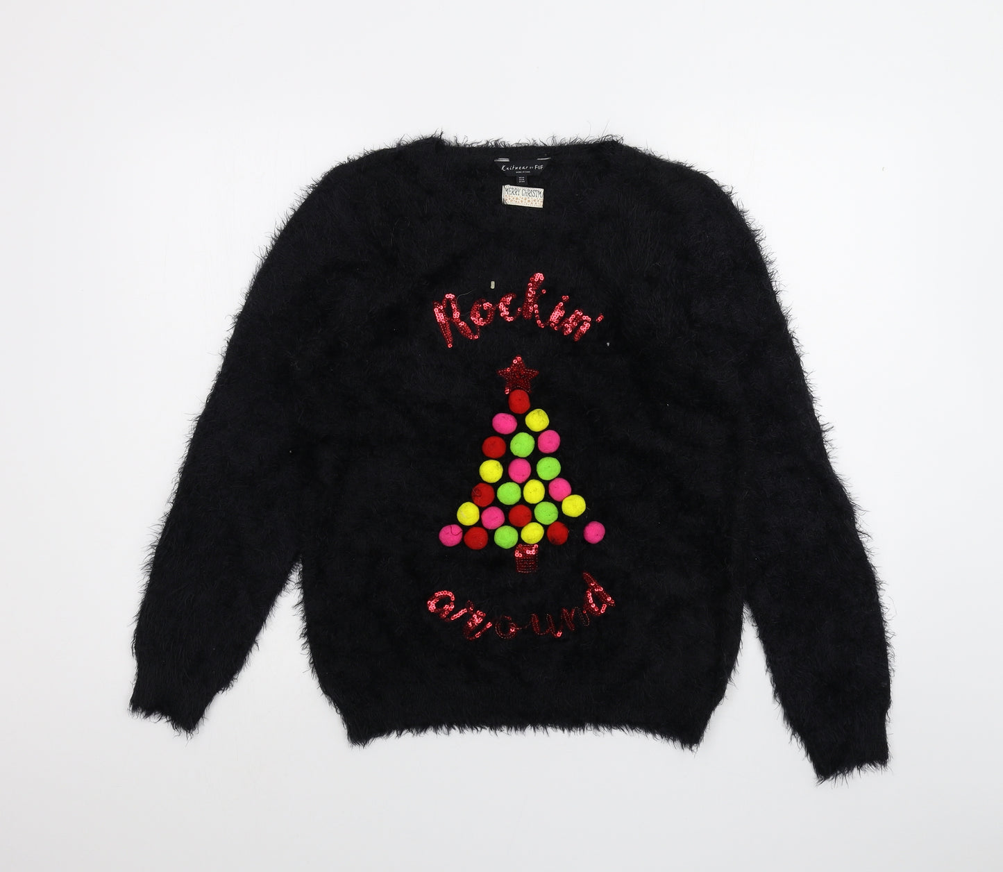 F&F Womens Black   Pullover Jumper Size 14