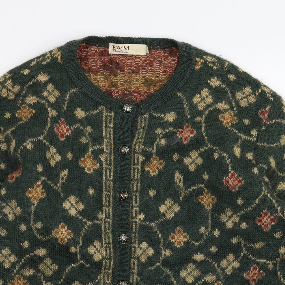 EWM Womens Green   Cardigan Jumper Size L