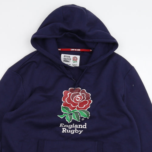 England rugby Mens Blue   Pullover Hoodie Size 2XL