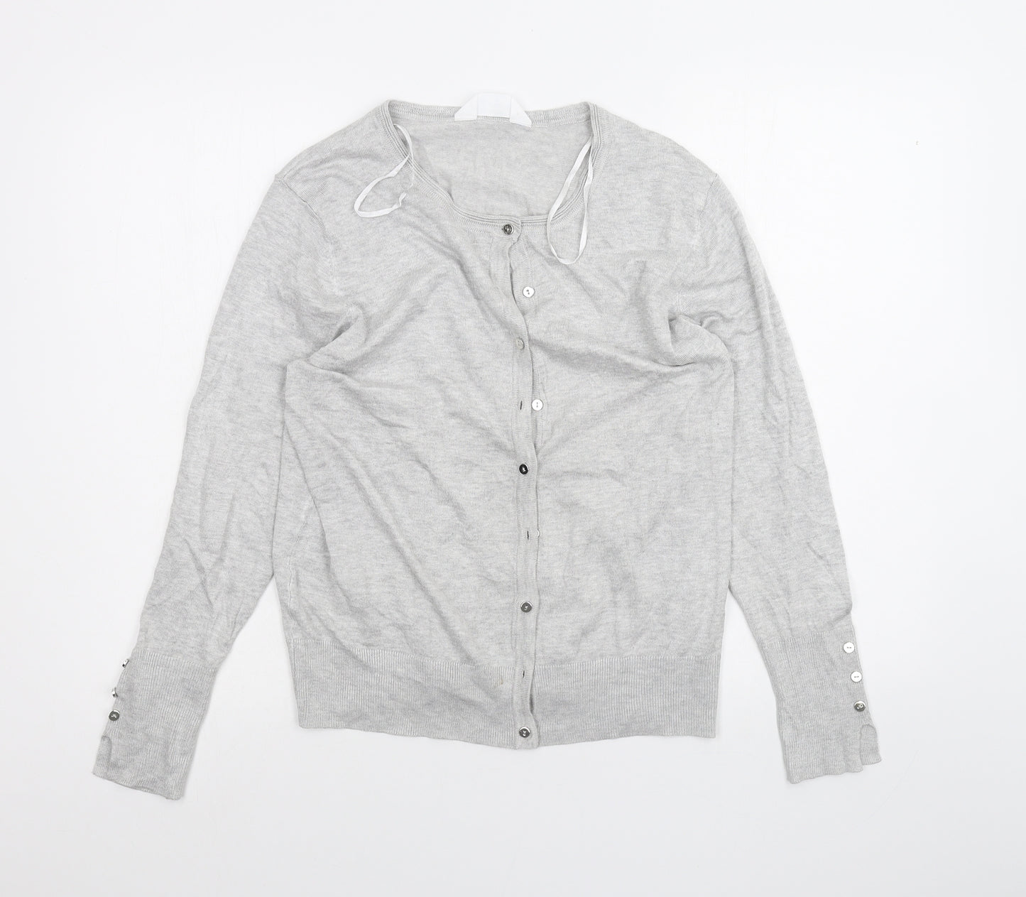 Primark Womens Grey   Cardigan Jumper Size L