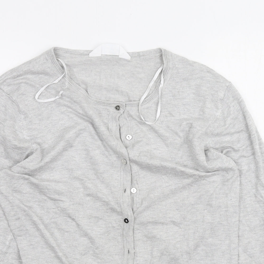 Primark Womens Grey   Cardigan Jumper Size L