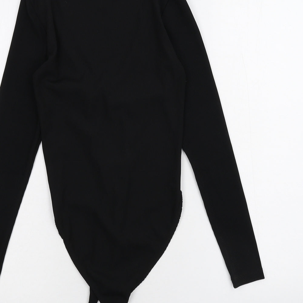 New Look Womens Black   Bodysuit One-Piece Size 8