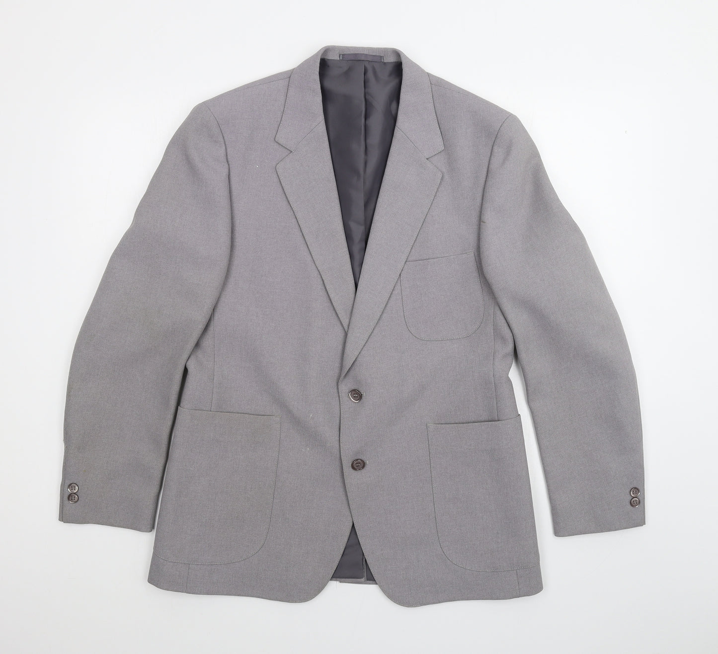 Preworn Mens Grey   Jacket Suit Jacket Size 40