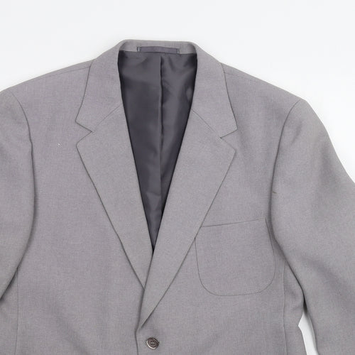 Preworn Mens Grey   Jacket Suit Jacket Size 40