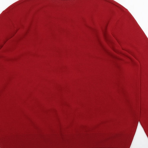 Marks and Spencer Womens Red   Cardigan Jumper Size 14