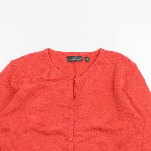 Atmosphere Womens Orange   Cardigan Jumper Size 10