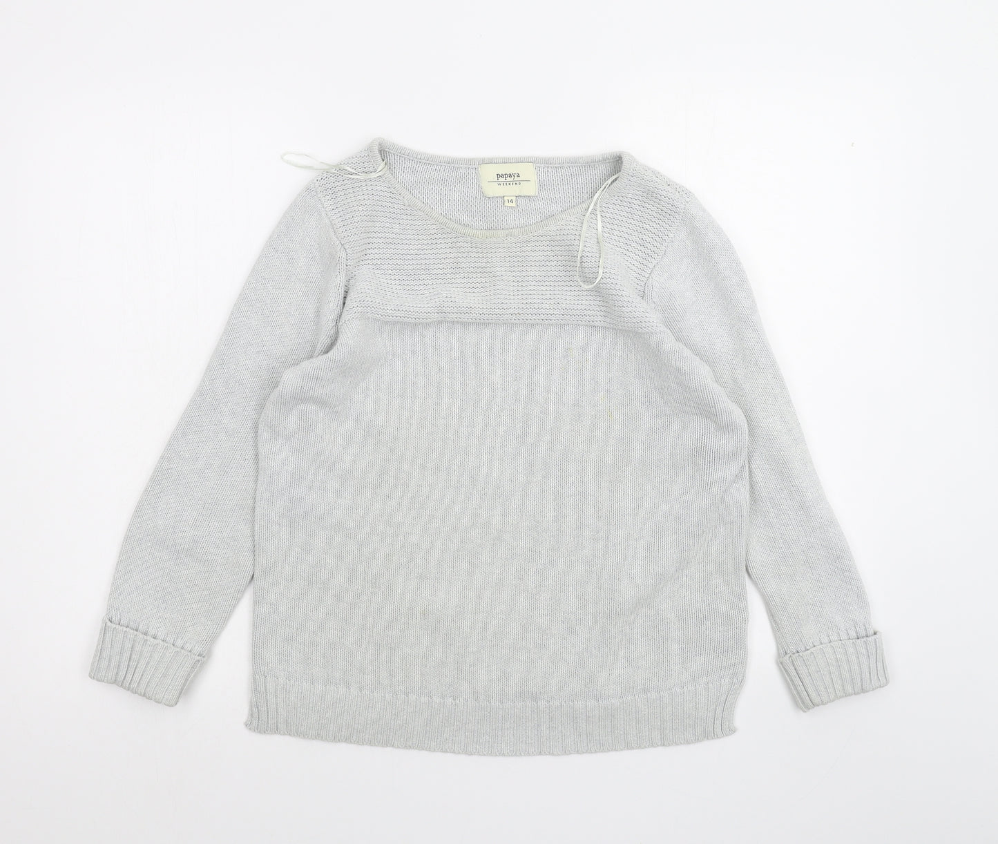 Papaya Womens Grey   Pullover Jumper Size 14