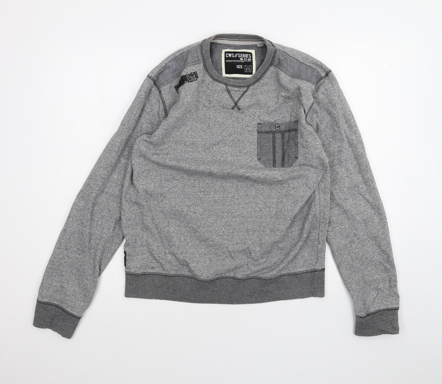 Cedar Wood State Mens Grey   Pullover Jumper Size M