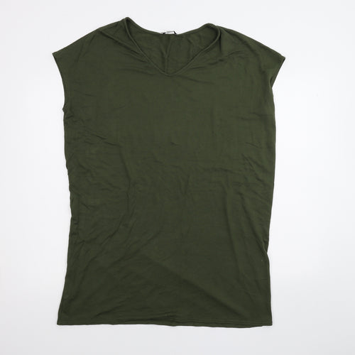 Daily Ritual Womens Green   Basic T-Shirt Size M