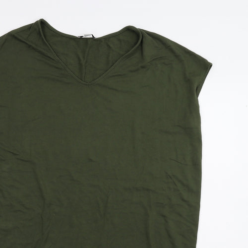 Daily Ritual Womens Green   Basic T-Shirt Size M