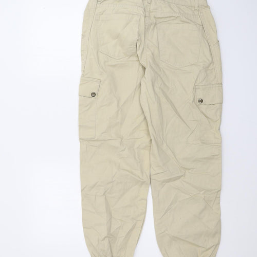 New Look Womens Beige   Cargo Trousers Size 16 L26 in