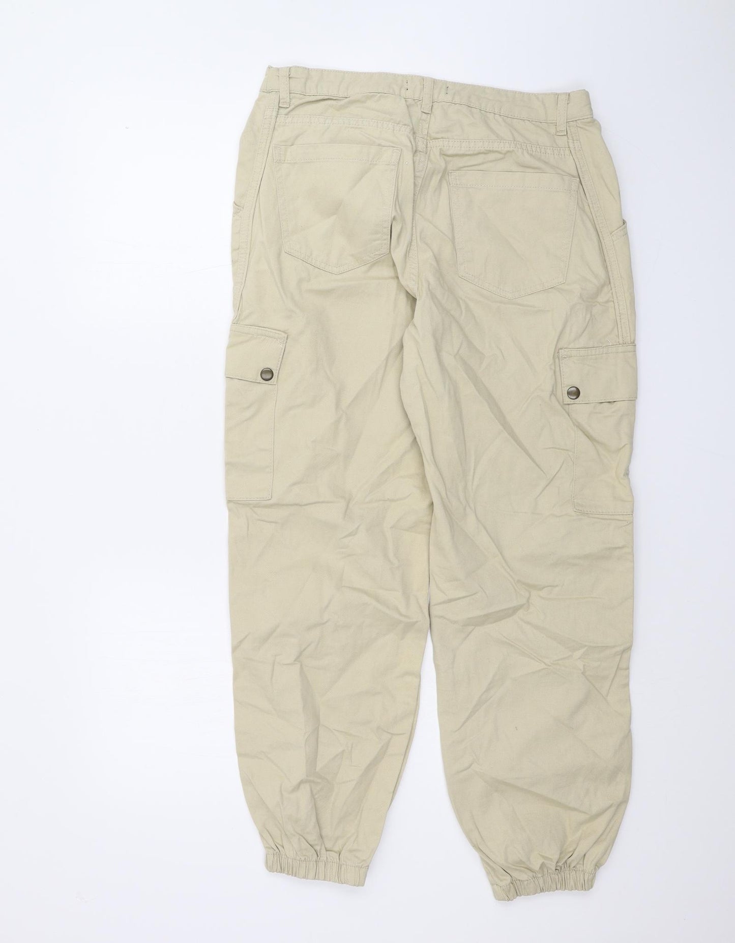 New Look Womens Beige   Cargo Trousers Size 16 L26 in