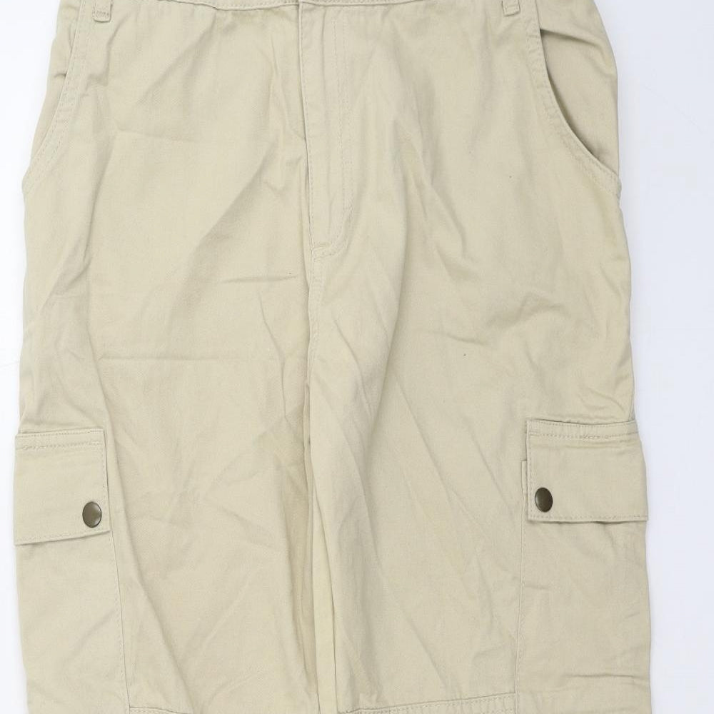 New Look Womens Beige   Cargo Trousers Size 16 L26 in