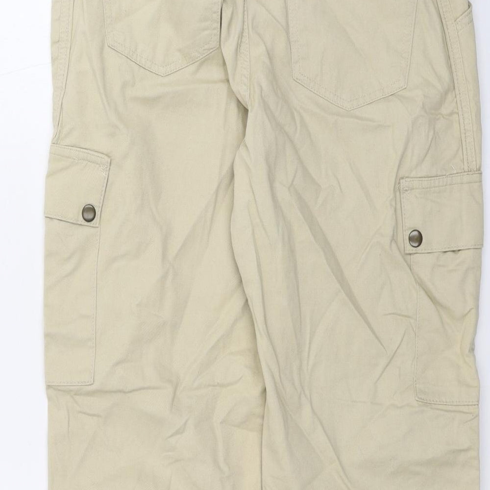 New Look Womens Beige   Cargo Trousers Size 16 L26 in