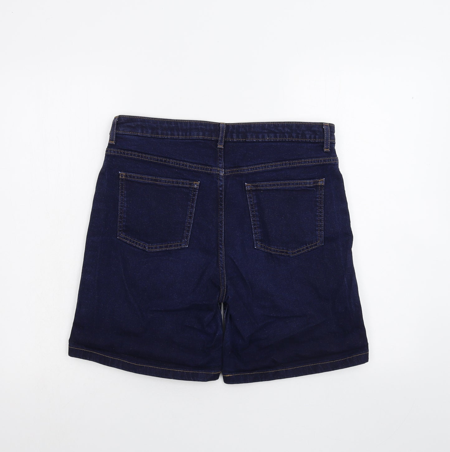 Marks and Spencer Womens Blue  Denim Culotte Shorts Size 12