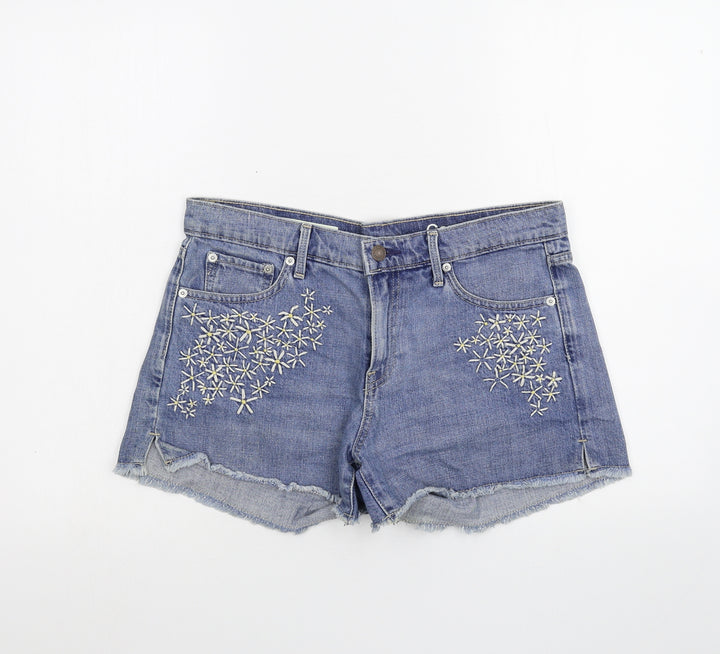 Gap Mens Blue Denim Cargo Shorts Size 28 in