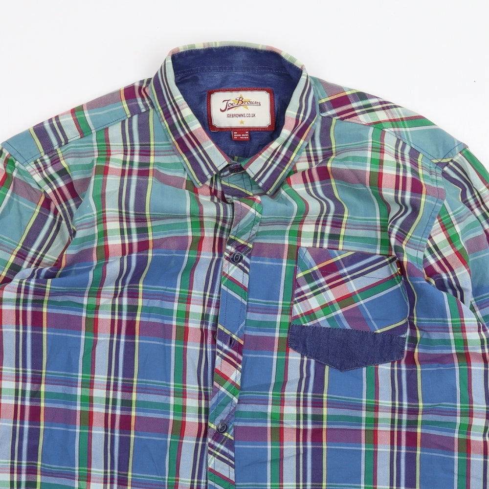 Joe Browns Mens Blue    Dress Shirt Size M