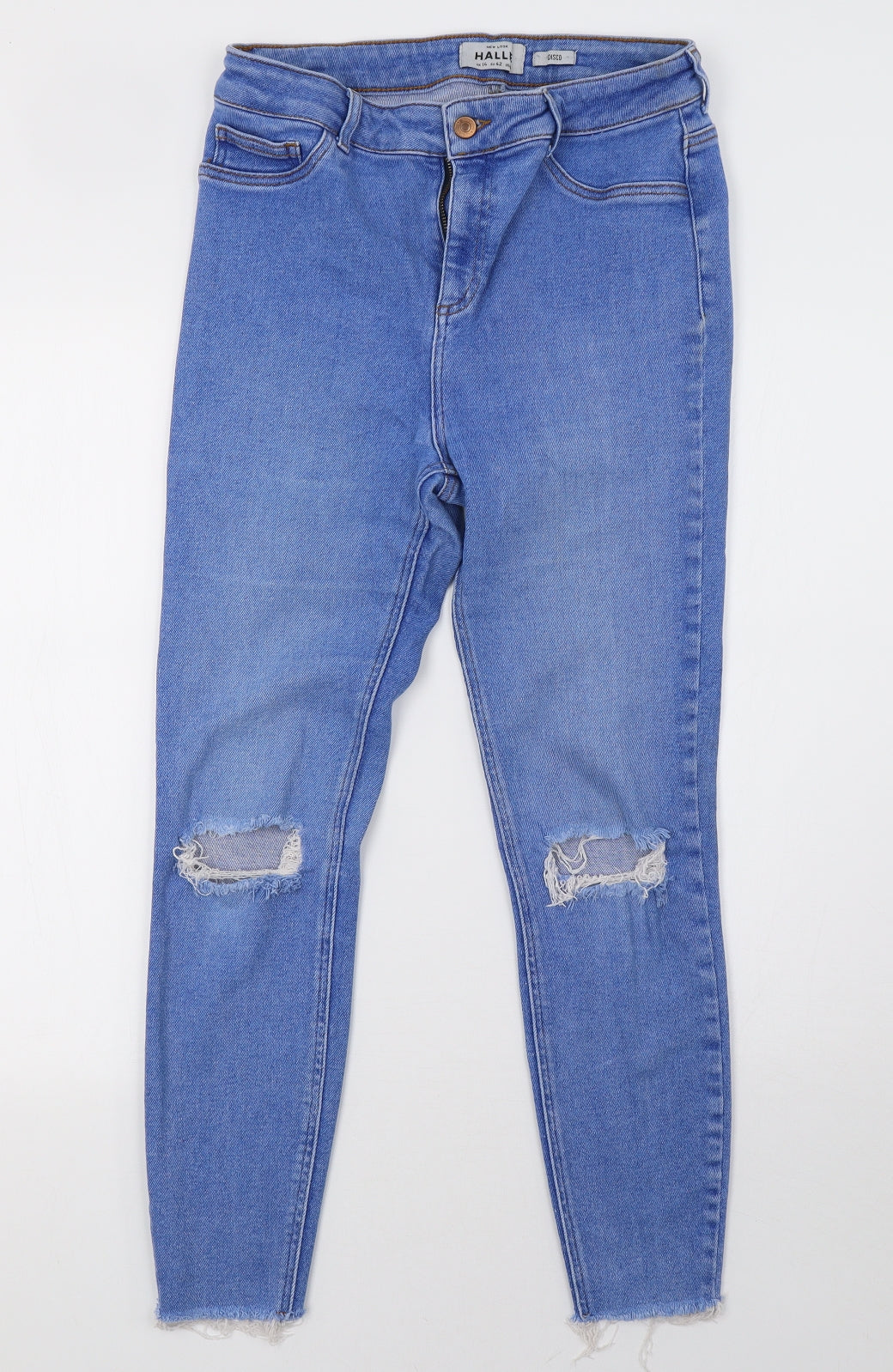 newlook Womens Blue  Denim Skinny Jeans Size 14 L28 in