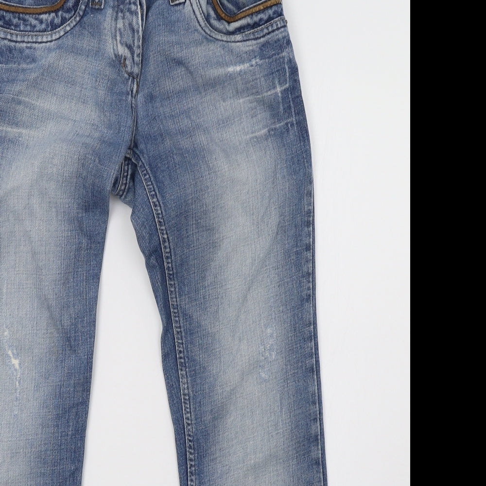 River Island Womens Blue  Denim Straight Jeans Size 10 L29 in
