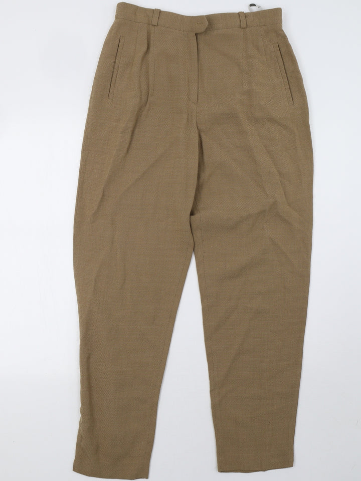 Gerry Weber Womens Brown Trousers Size 10 L31 in