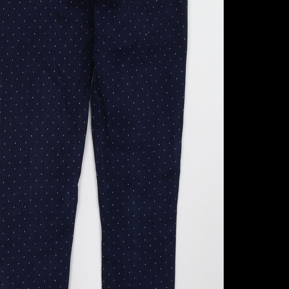 Marks and Spencer Womens  Polka Dot Denim Skinny Jeans Size 12 L26 in