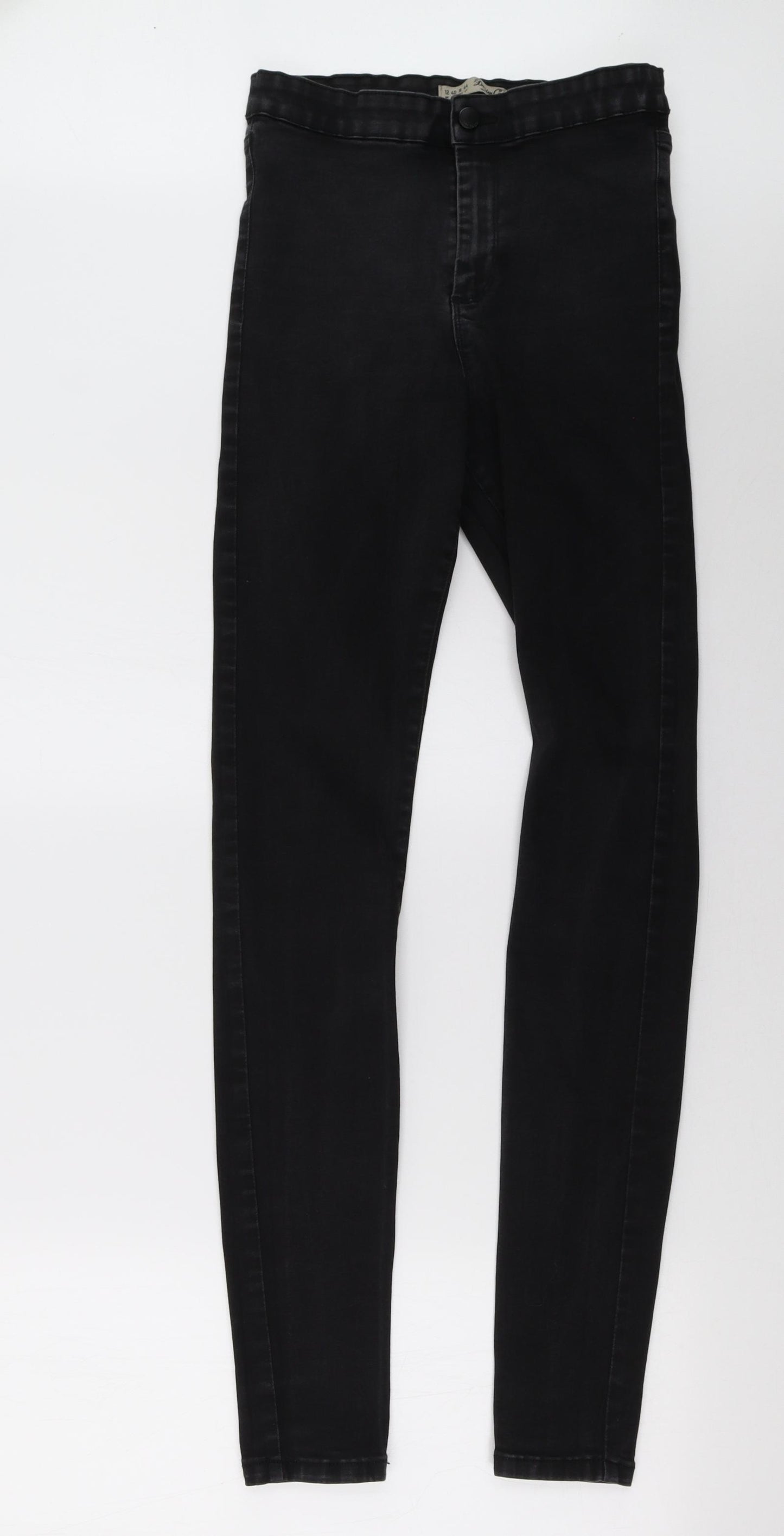 Primark Womens Black  Denim Skinny Jeans Size 12 L33 in