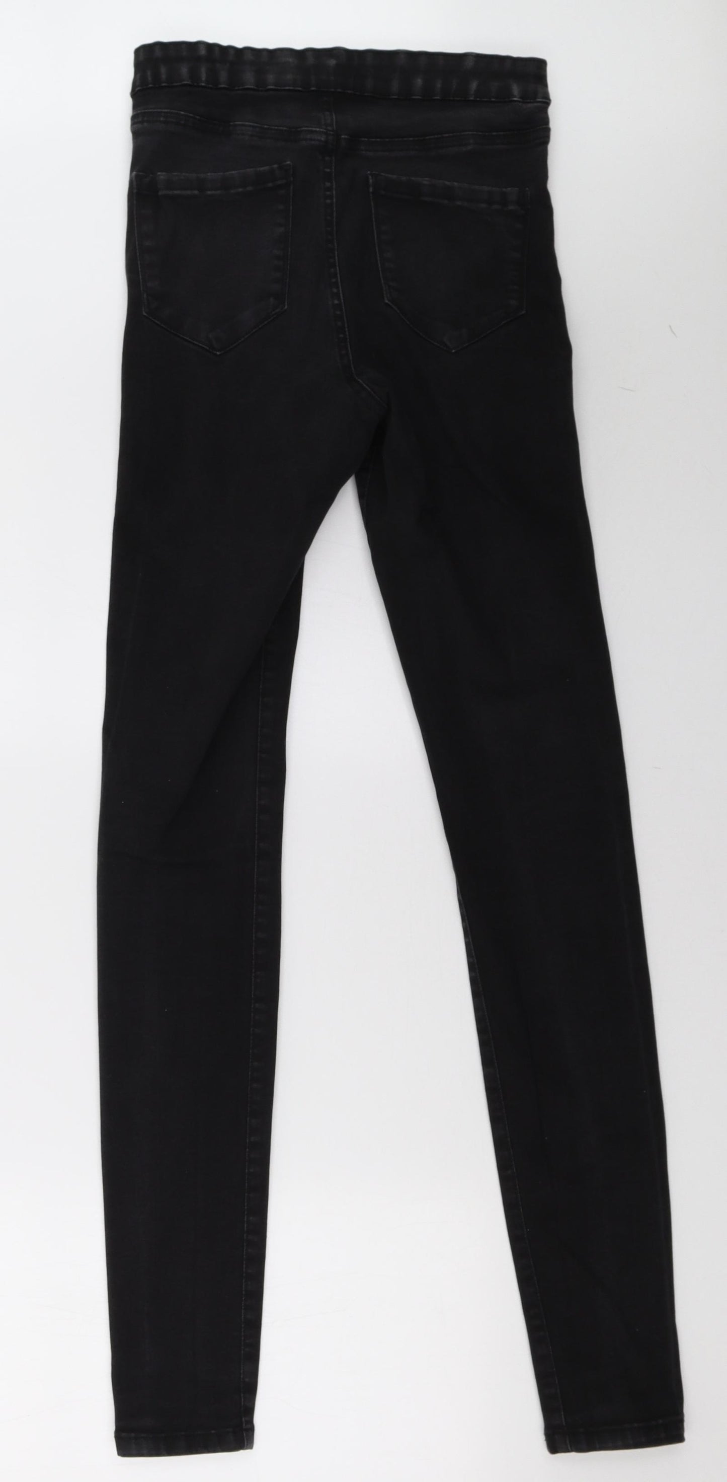 Primark Womens Black  Denim Skinny Jeans Size 12 L33 in