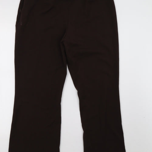 Preworn Womens Brown   Trousers  Size 14 L28 in