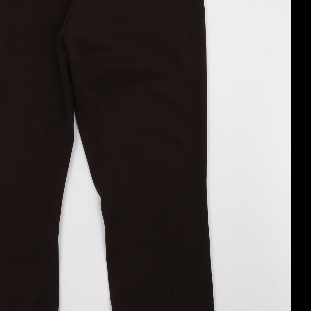 Preworn Womens Brown   Trousers  Size 14 L28 in
