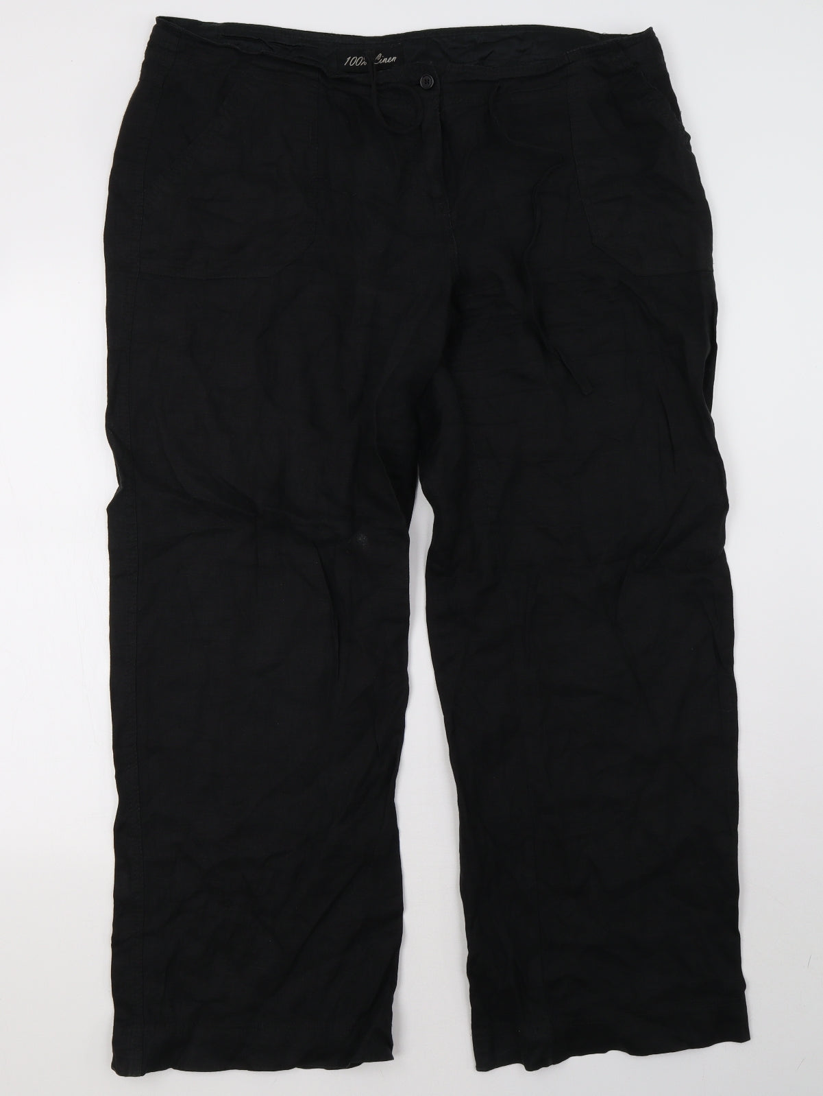 Primark Womens Black   Trousers  Size 18 L31 in