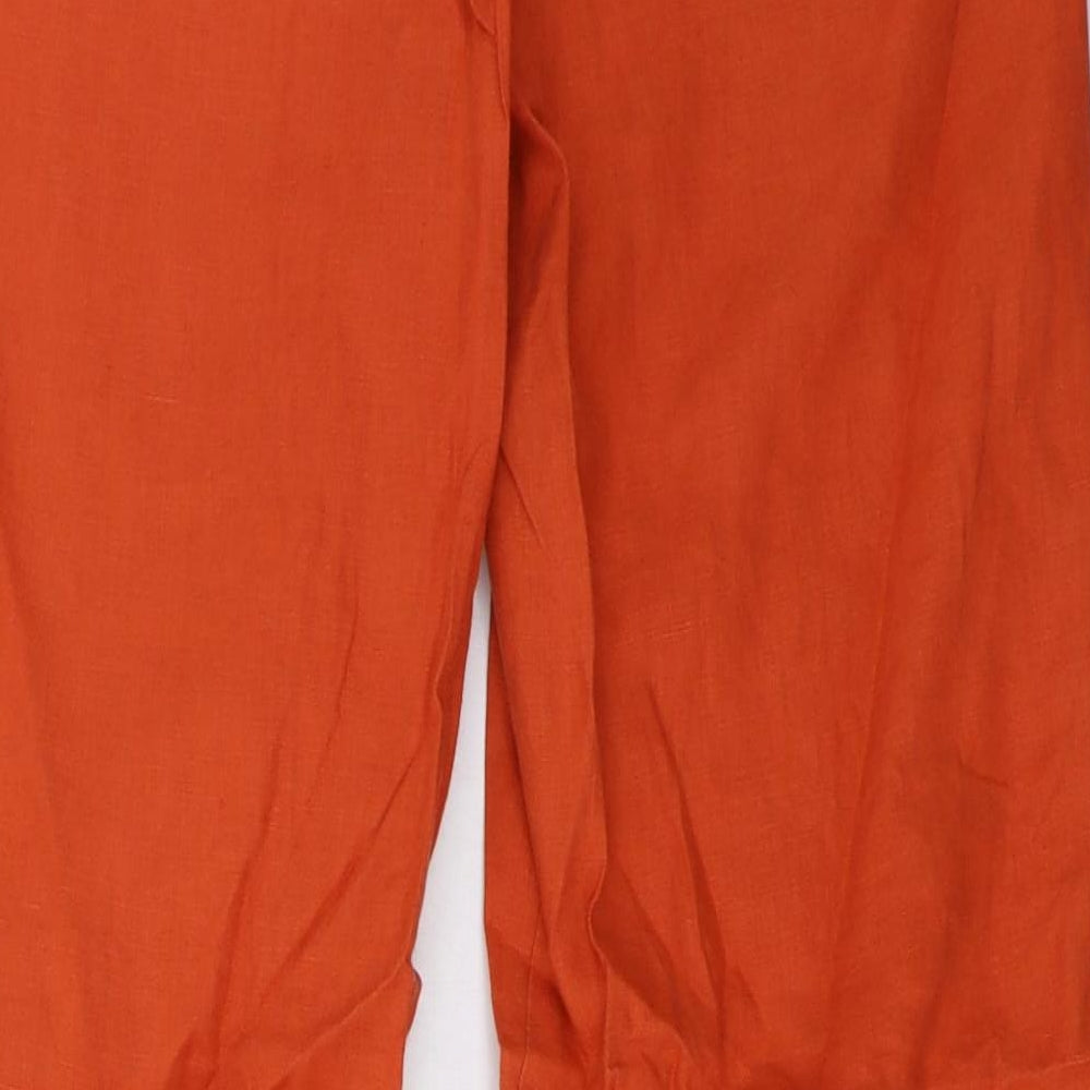 g.w Womens Orange   Trousers  Size 14 L33 in