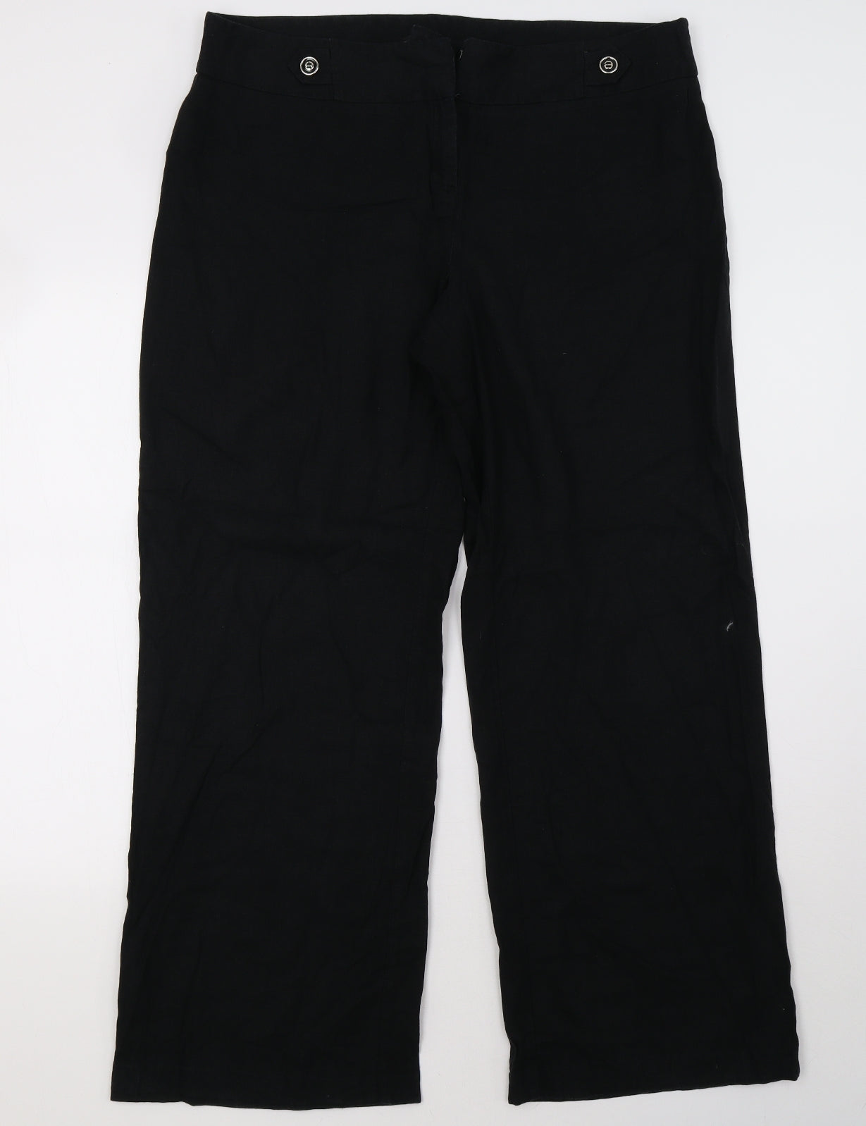 George Womens Black   Trousers  Size 16 L32 in