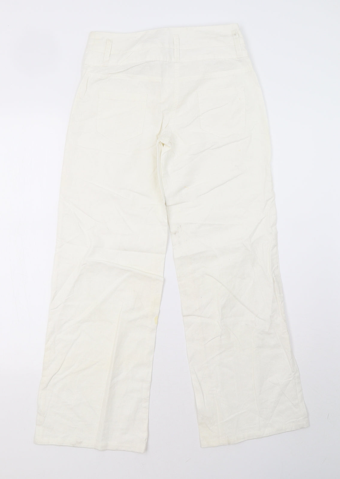 NEXT Womens White   Trousers  Size 6 L28 in