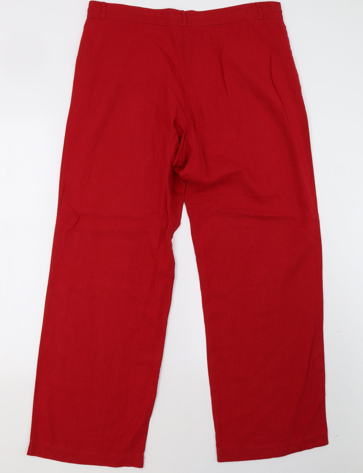 Anucci Womens Red   Trousers  Size 14 L31 in