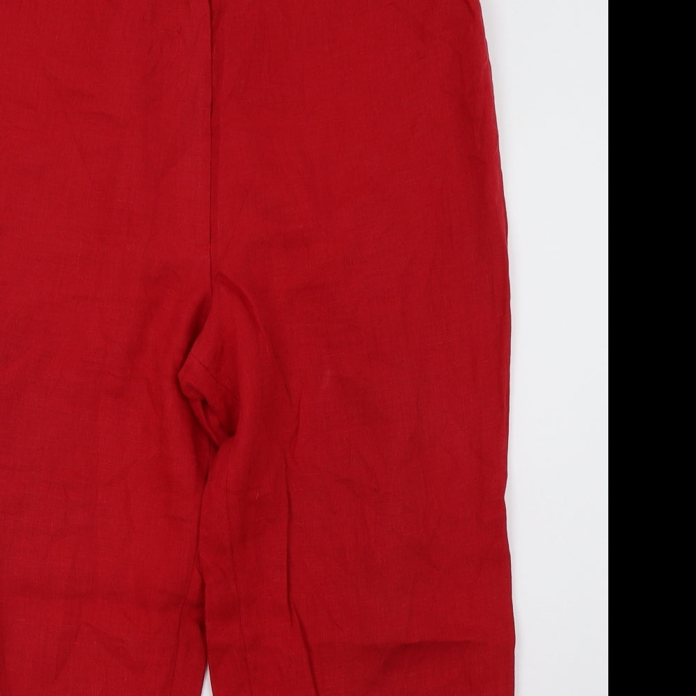 Olsen Womens Red   Trousers  Size 16 L26 in