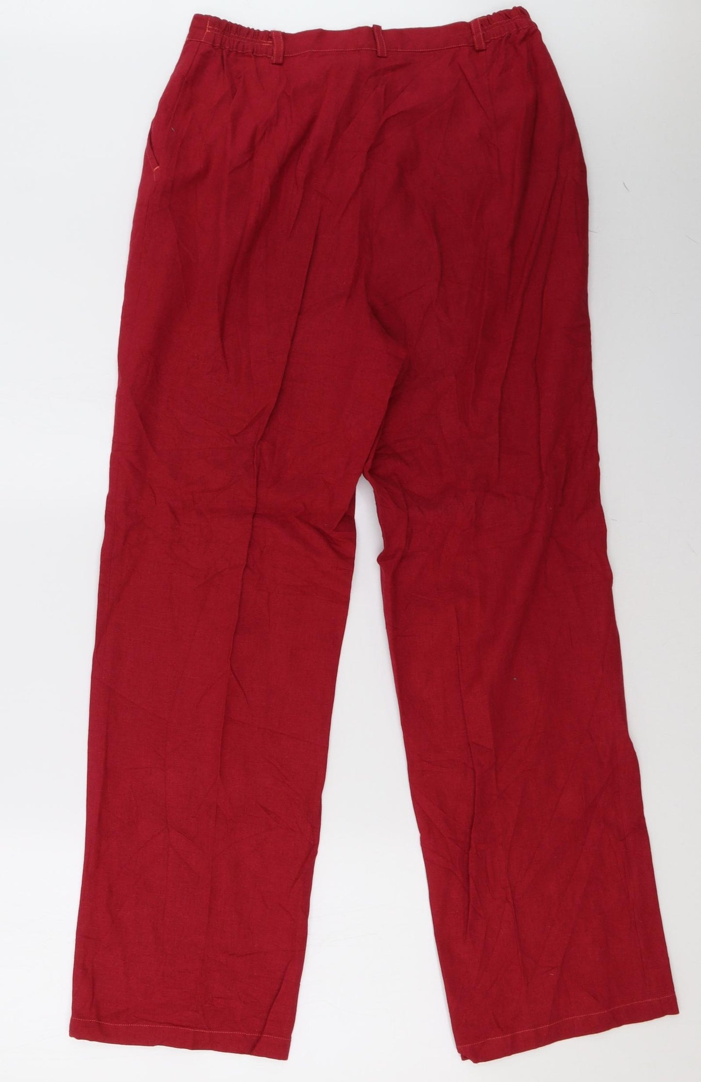 celaia Womens Red   Trousers  Size 14 L30 in