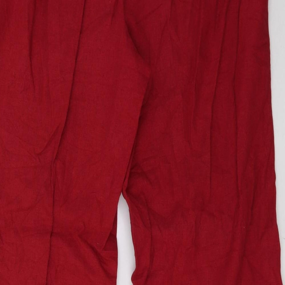 celaia Womens Red   Trousers  Size 14 L30 in