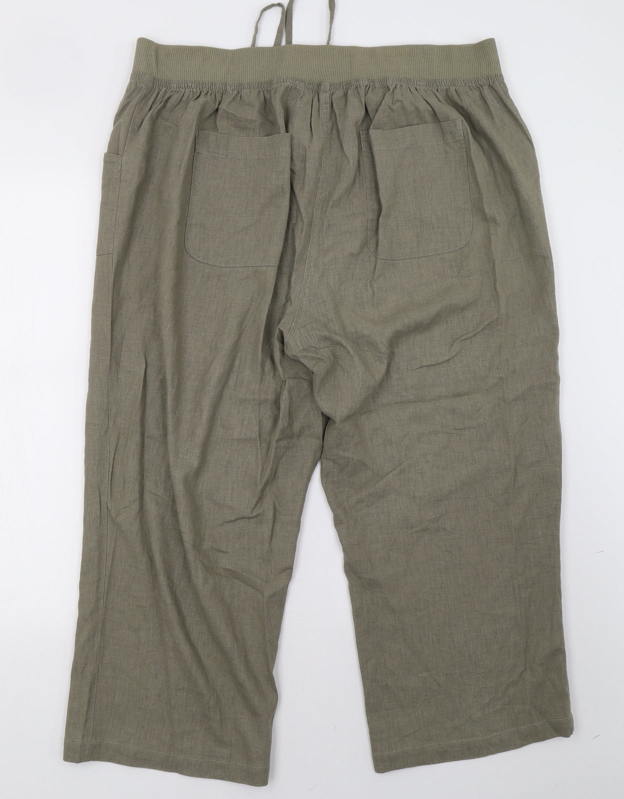 your Womens Green   Cropped Trousers Size 20 L25 in