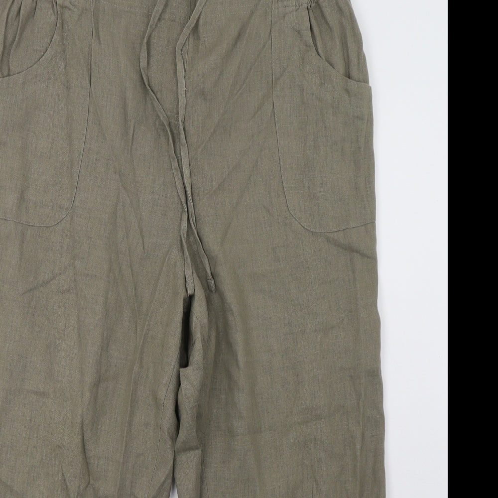 your Womens Green   Cropped Trousers Size 20 L25 in