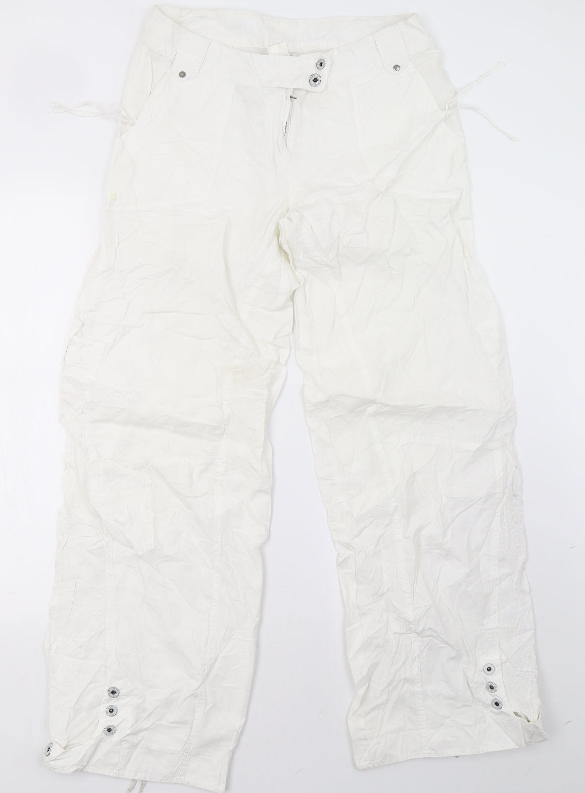 NEXT Womens White   Trousers  Size 10 L31 in