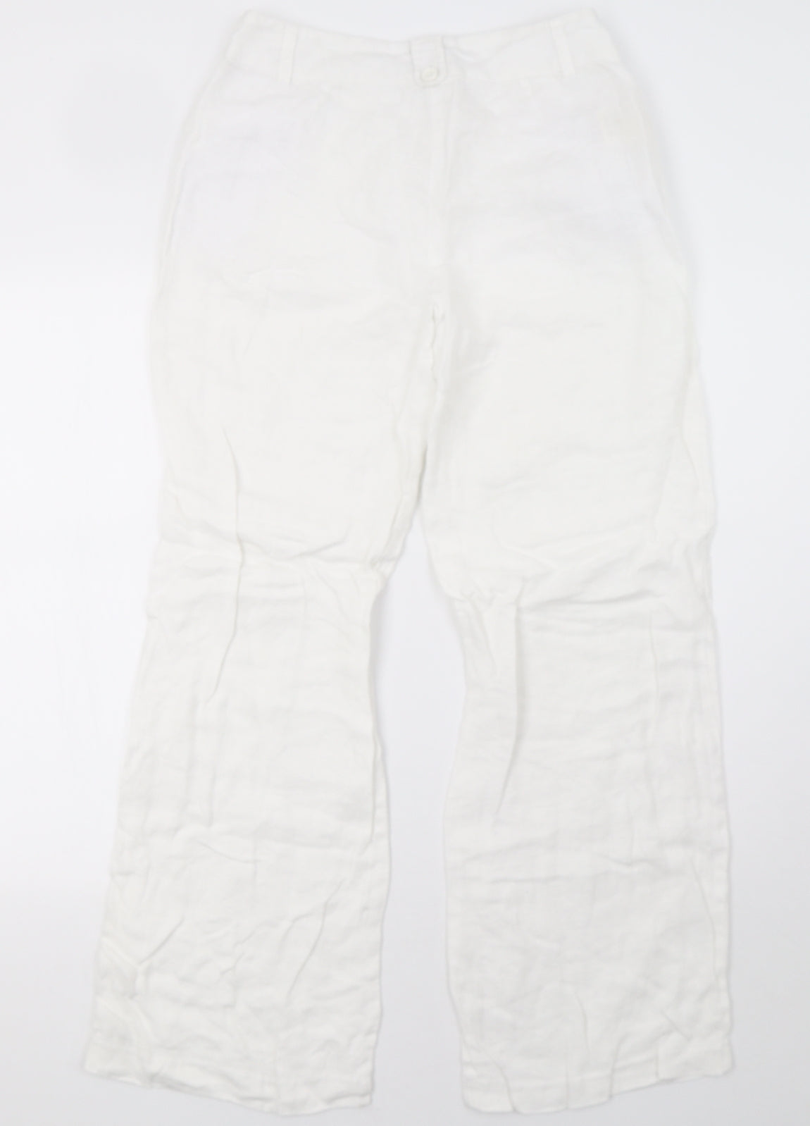Laura Ashley Womens White   Trousers  Size 10 L30 in