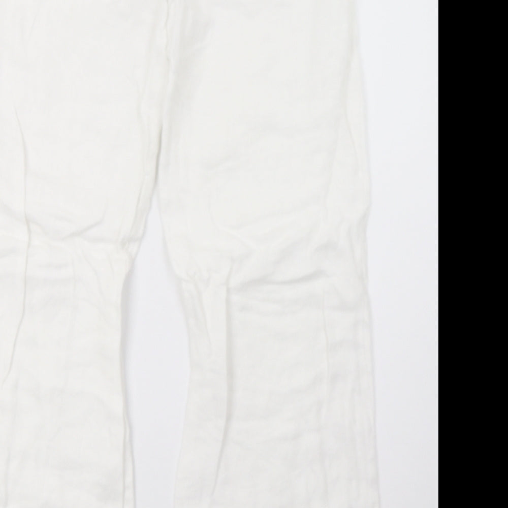 Laura Ashley Womens White   Trousers  Size 10 L30 in