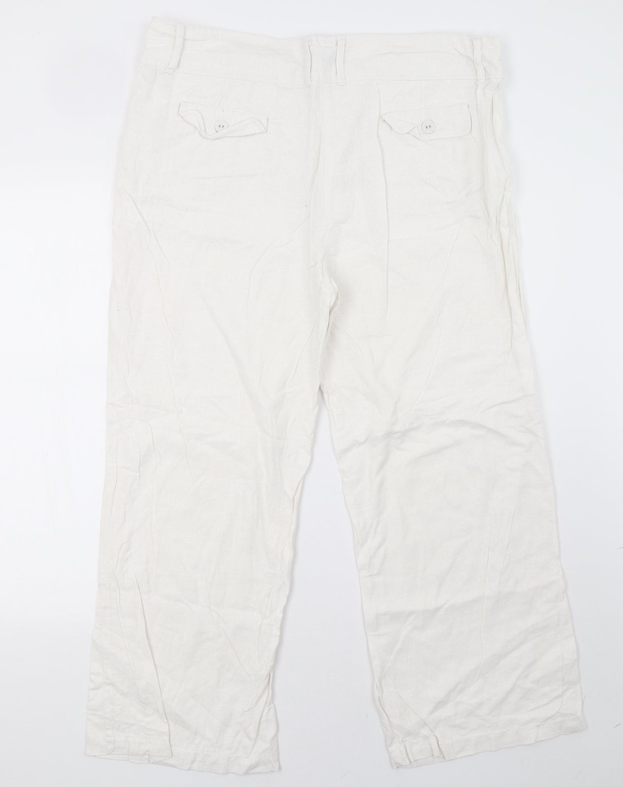 Per Se Womens White   Trousers  Size 20 L27 in