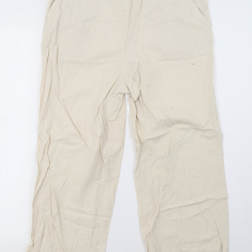 EWM Womens Beige   Trousers  Size 12 L26 in