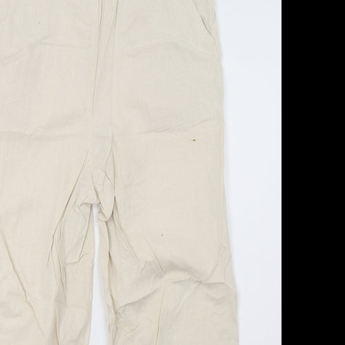 EWM Womens Beige   Trousers  Size 12 L26 in