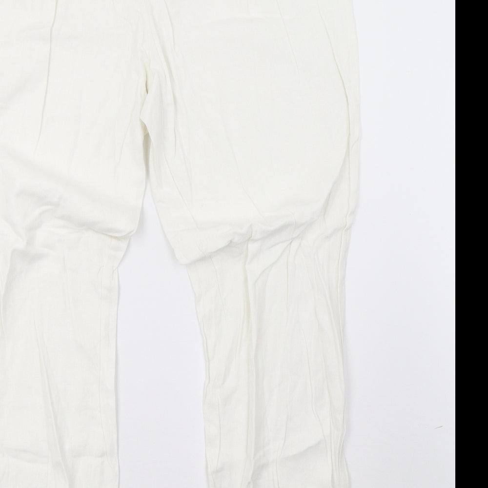 ble Womens White   Trousers  Size 18 L32 in