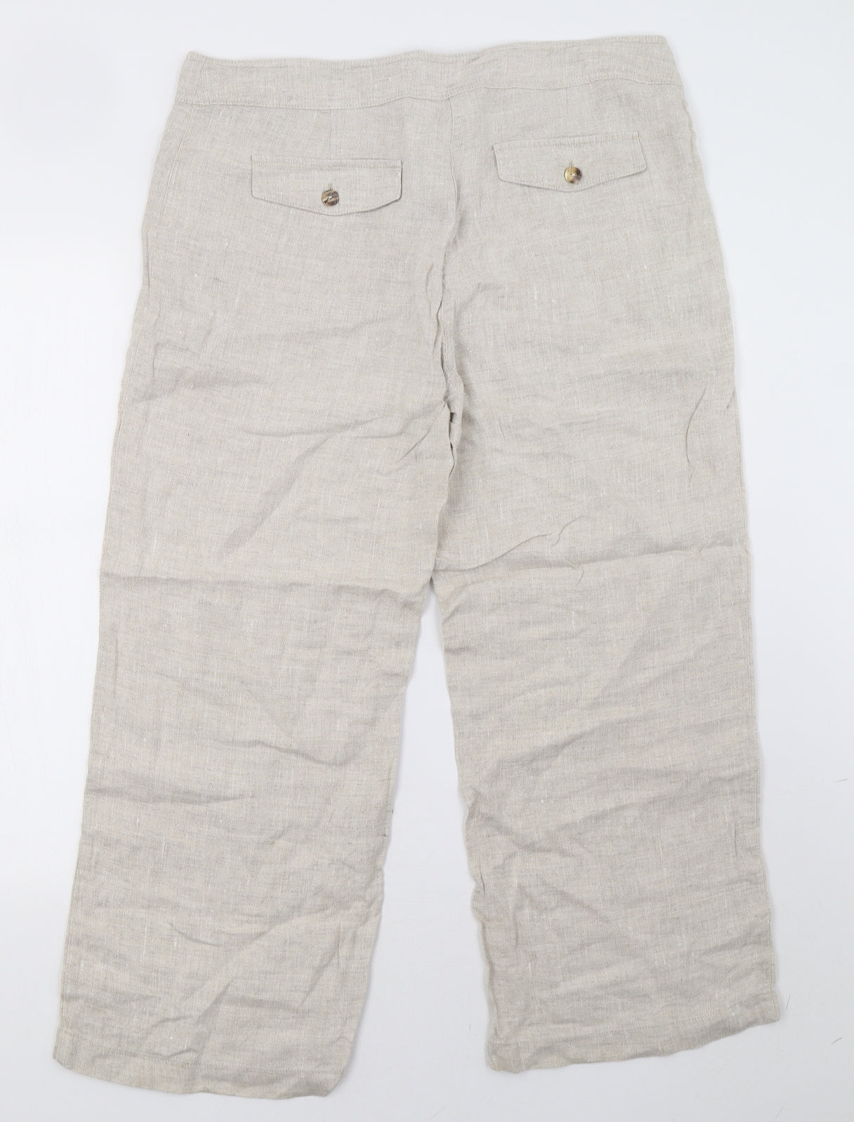 lisa campione Womens Beige   Trousers  Size 16 L29 in